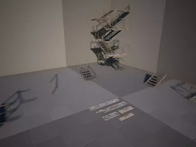 Stairs Pack 3D model