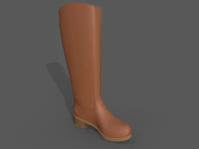 Boots 2 types Free low-poly 3D model