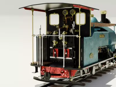 Steam Locomotive 3D model order