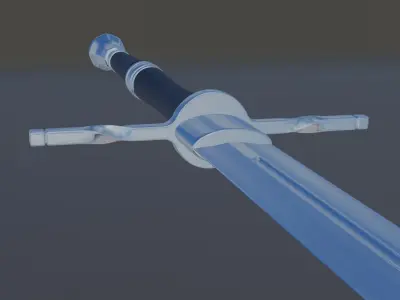 Sword Low-poly 3D model 36