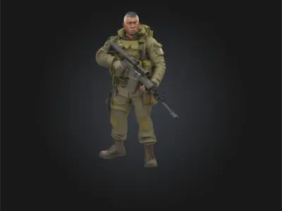 Full military set 3D model