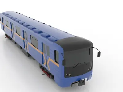 Subway Train 81-7080 Low 3D Model Pack