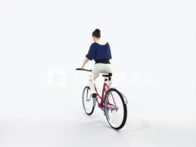 Dream 01E bicycle bike Elegant Pants Woman Low-poly 3D model