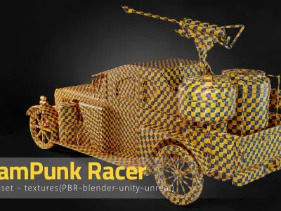 SteamPunk Racer 3D model