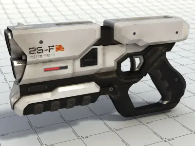Sci-Fi Blaster 3D model purchase