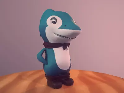 Baby Shark Low-poly 3D model buy