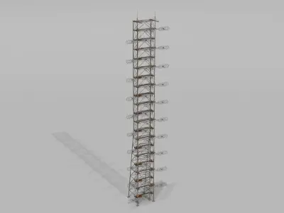 Chernobyl RLS Radar 5N32 Duga BIG MAST 3D model