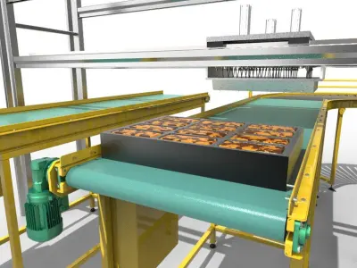 Cake Transport Unit 3D model