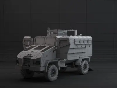 bmc kirpi mrap  Low-poly 3D model