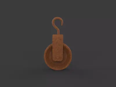 Old pulley 3D model