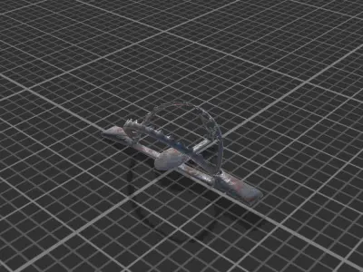 Metal Trap Low-poly 3D model