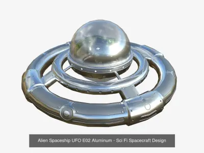10 Alien Spaceship UFO E Collection - Sci Fi Spacecraft Design 3D Model Pack