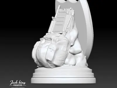 2nd Infantry Division Desktop Monument 3D print model