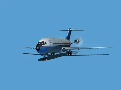 Boeing 7X7-2 Jet Fan V201 3D model