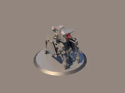 First Order Heavy Scout 3D model