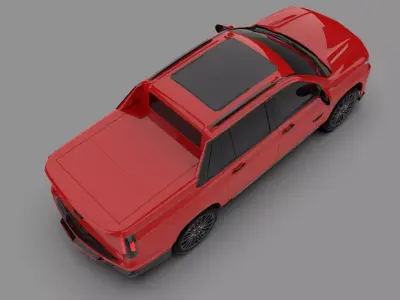 Cadillac Escalade-V EXT High-Performance Luxury SUV Pickup 3D model