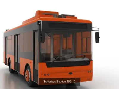 Trolleybus Bogdan T501-901 Serial Line 3D Model Pack