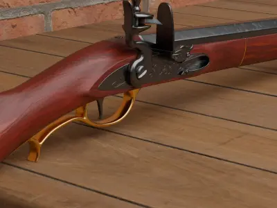 Flintlock Long Rifle 3D model