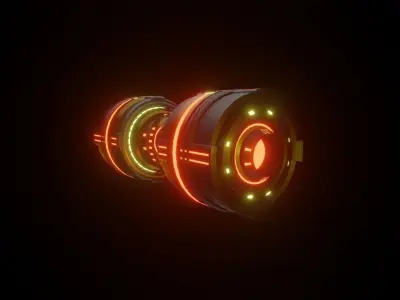 Arc T-24 Custom Bomb Free low-poly 3D model