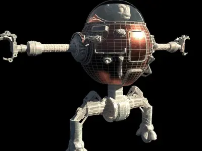 robot sci-fi Free 3D model