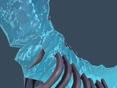  Frosted Sword - Game Ready -  Low-poly 3D model