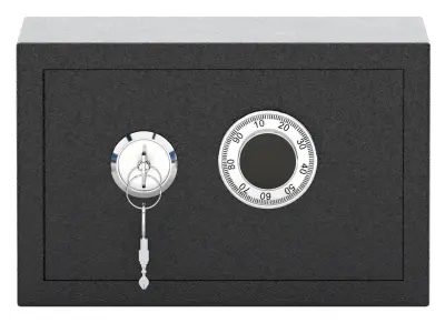 mechanical combination safe 3D model