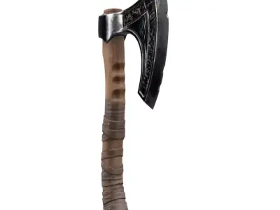Viking War Axe - Game Ready 3D Model PBR FBX OBJ 3D model