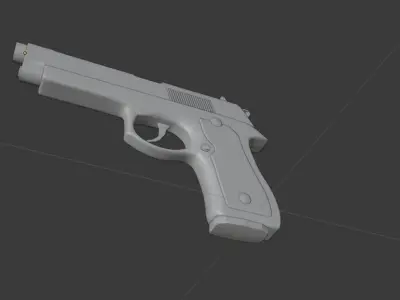 Beretta 92FS Pistol Gun  3D model