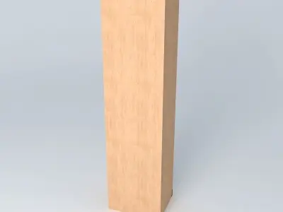 Indiana glazed red pine cabinet 3D model