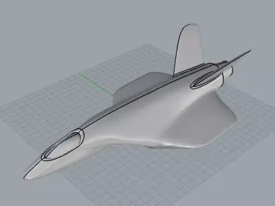 Space Jet Free 3D model