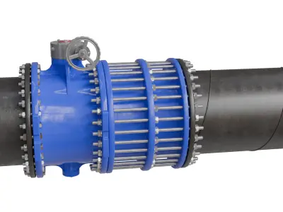 Butterfly Valve and Dismantling Joint 3D model