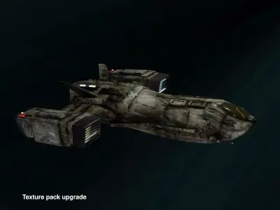Space fighter Low-poly 3D model by PixMoDream