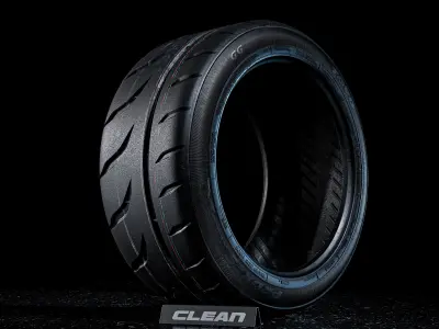 Tire Toyo Proxes R888R Full 3D 3D model
