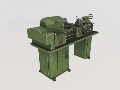 Machine tv 320 Low-poly 3D model