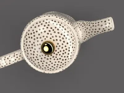 Tea bot Low-poly 3D model