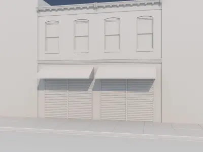 00-34-Exterior Shop Low-poly 3D model
