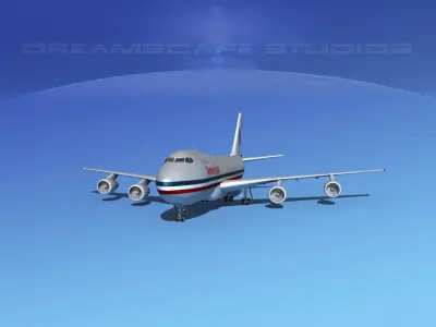 Boeing 747-100 American Airlines 3D model
