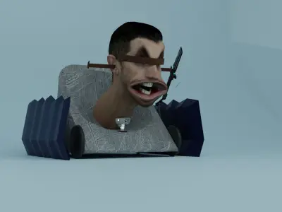 Skibidi toilet Vacuum toilet 3D model