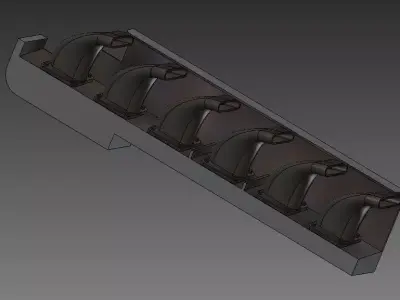 Bf 109 F - G Exhaust  3D print model