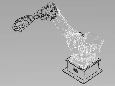 ABB Articulated Robot - IRB 6700 Free 3D model