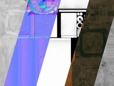 Antique Coffee Grinder Low-poly 3D model