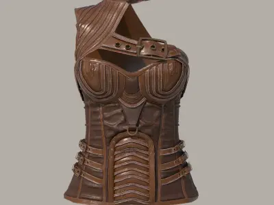 Steampunk Victorian Corset 3D model