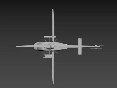 3D model of a helicopter Low-poly 3D model by tung14726492