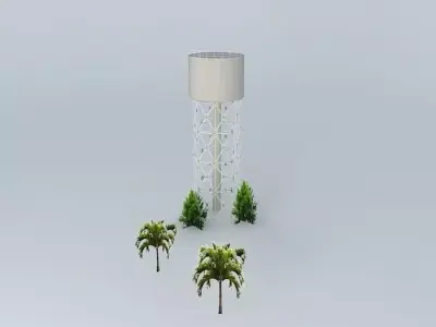 Darwin Water Tower Free 3D model
