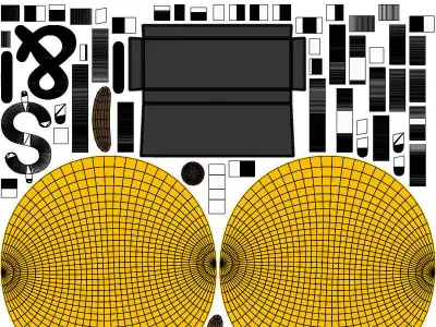 10 Emoticon Yellow Ball Pack Part 6 3D model