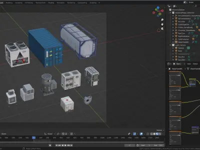  Industrial Props Collection GameReady LODs 