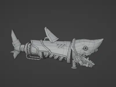 Fishbone bazooka 3D model