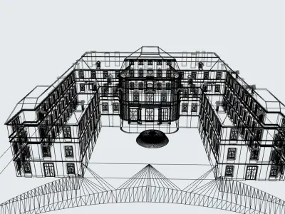 zamek w Grodzcu  castle in Grodziec 3d model 3D model