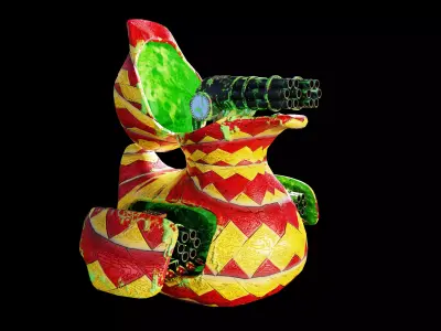 Duck Turret  Low-poly 3D model