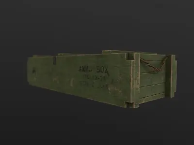 AMMO BOX Low Poly Low-poly 3D model